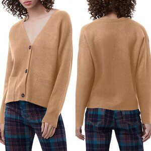 French Connection | Babysoft Tomasa Knit Cardigan | Camel | Sz L | NWT
